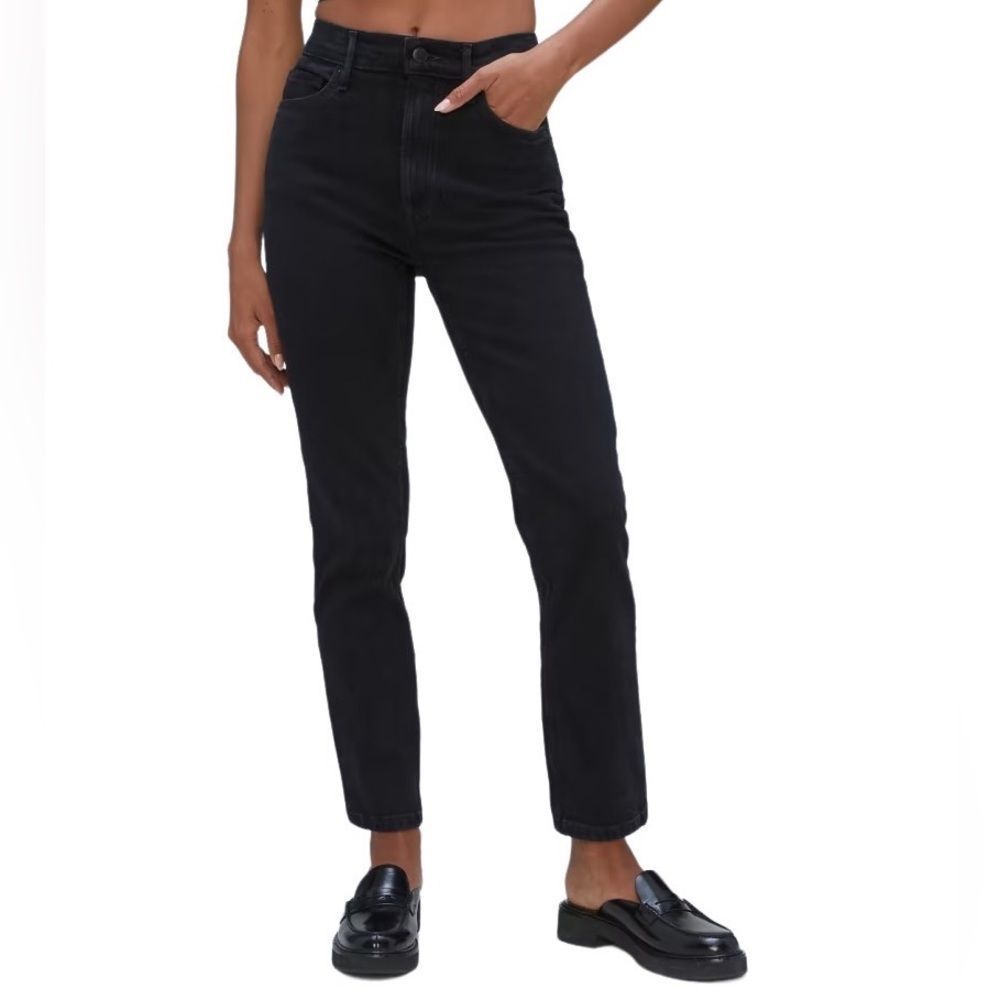 Everlane The Original Cheeky® Jean in Coal, Size 32 Crop Straight Leg Black